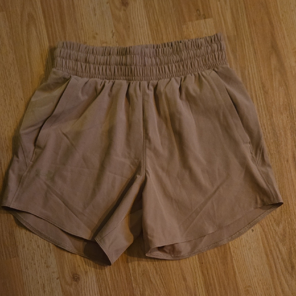 Under Armour Women's Athletic Shorts in Tan